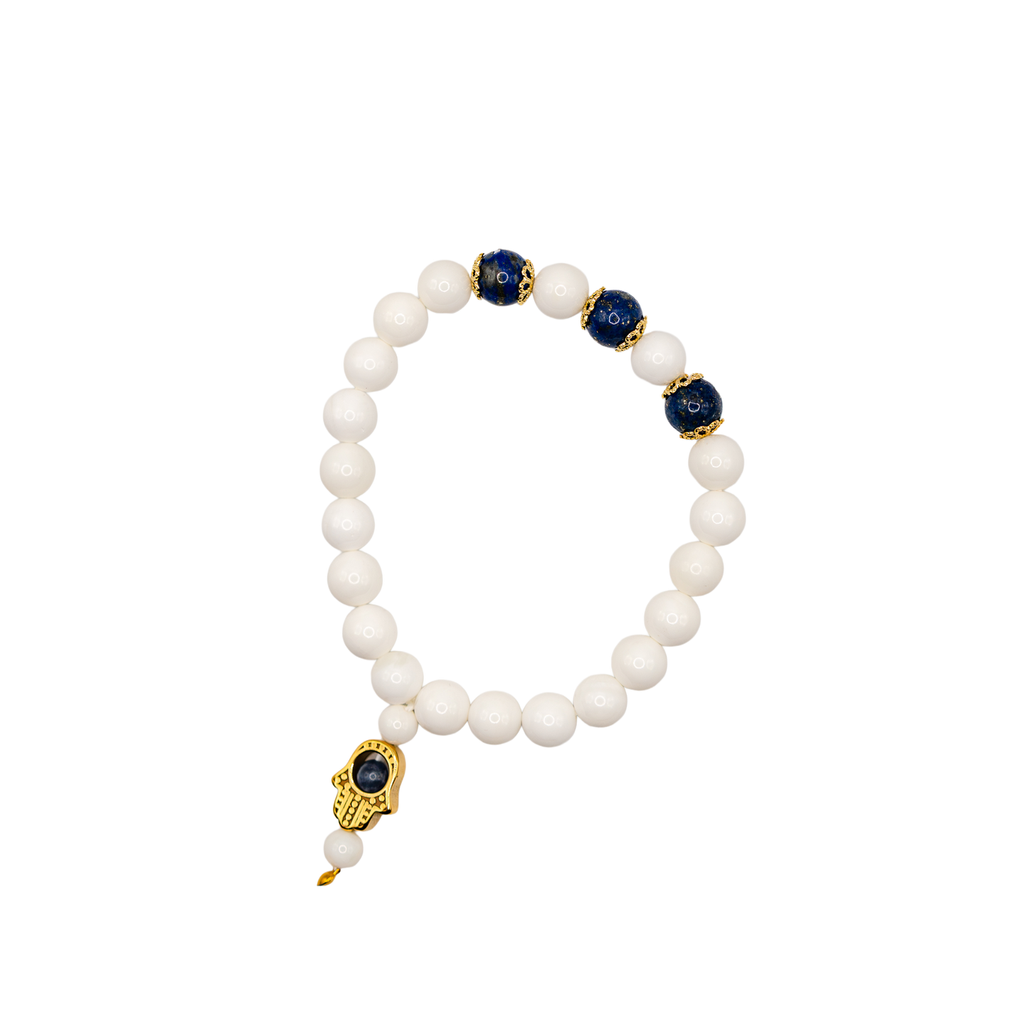 Sea Shell Lapis Lazuli Bracelet