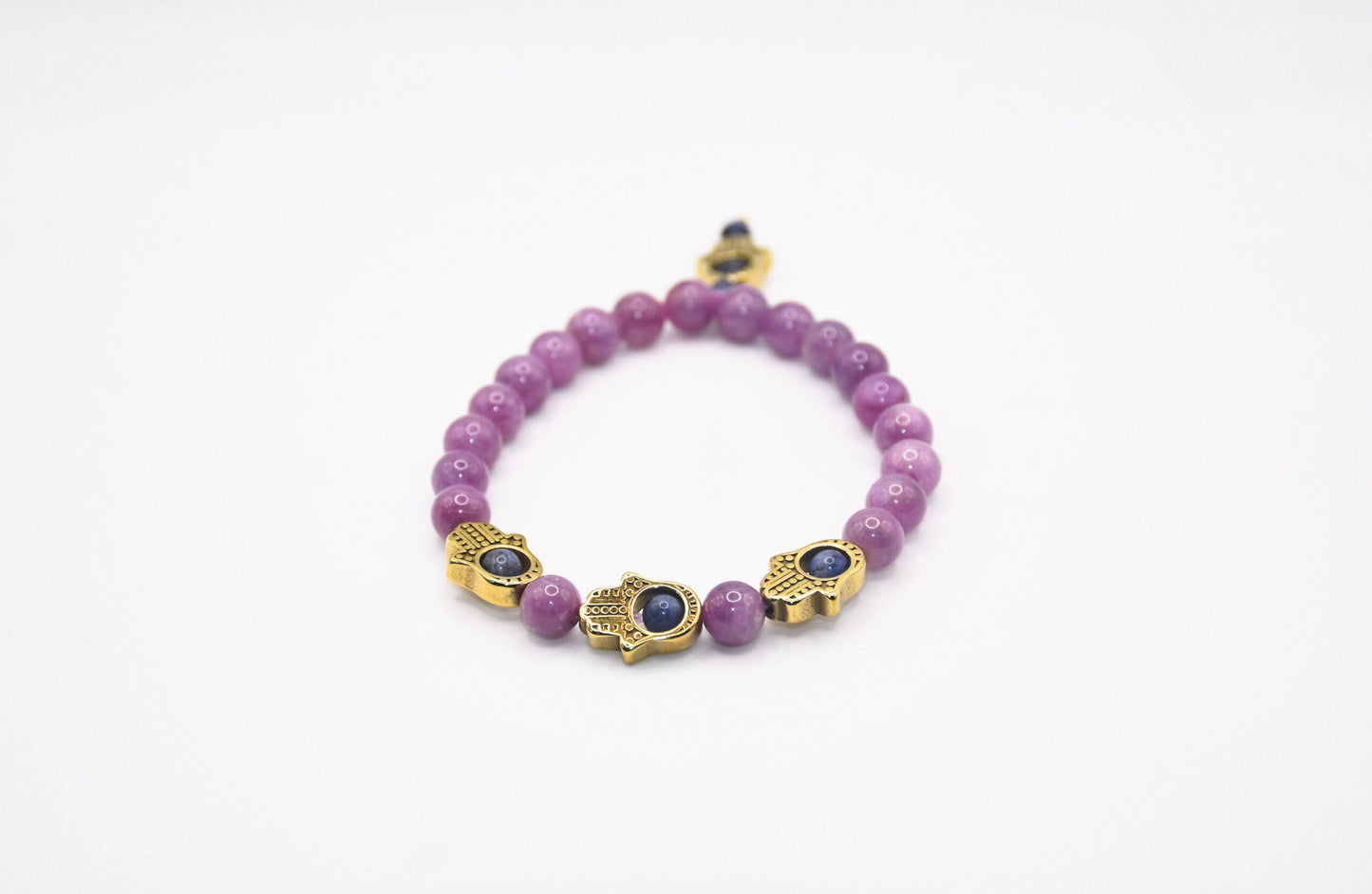 Ruby Hamsa Bracelet