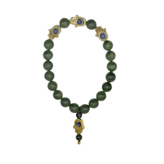Jade Hamsa Bracelet