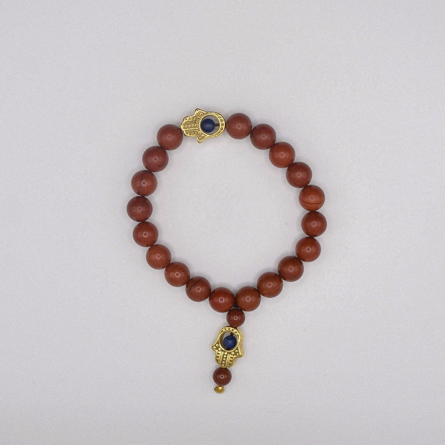 Red Jasper Hamsa Bracelet
