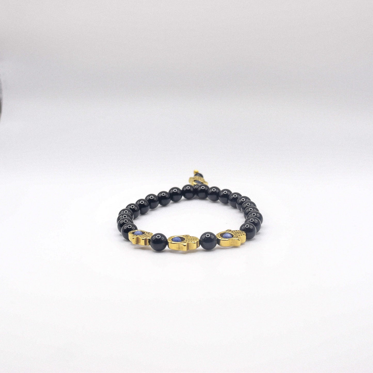 Onyx Hamsa Bracelet