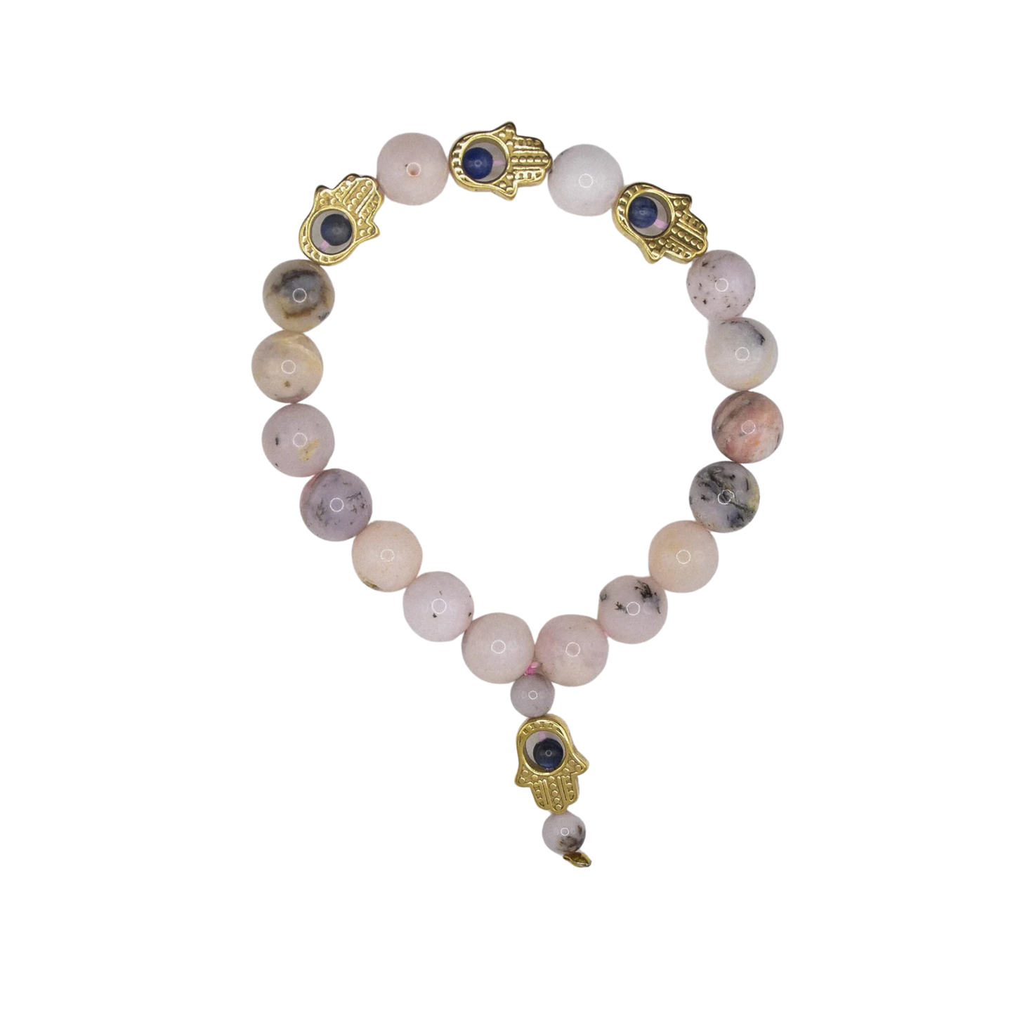 Pink Opal Hamsa Bracelet
