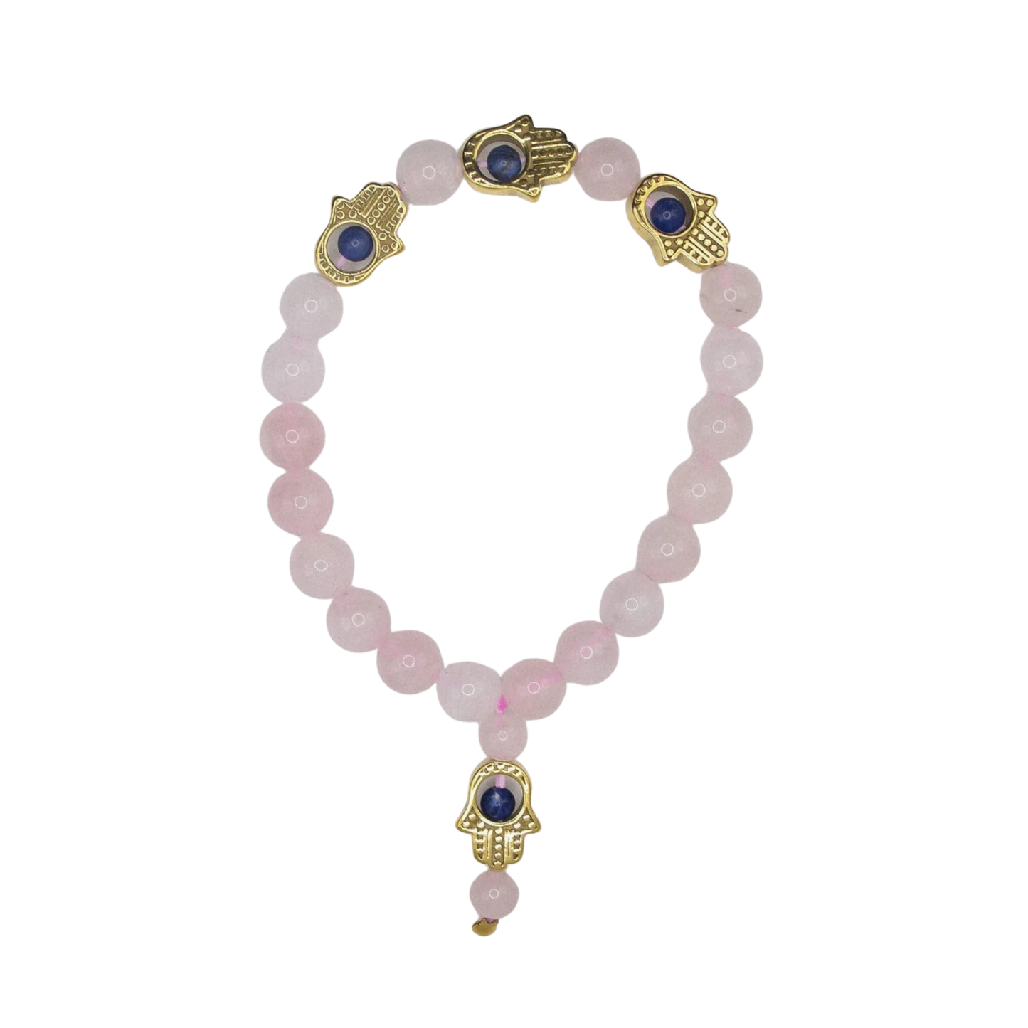 Rose Quartz Hamsa Bracelet