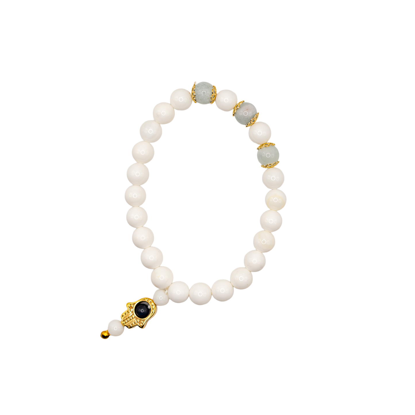 Sea Shell Aquamarine Bracelet