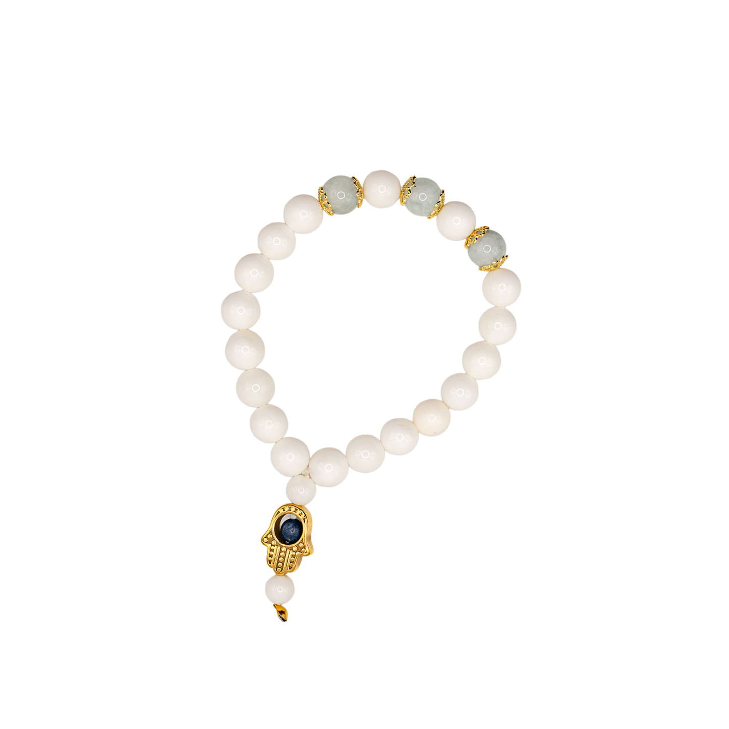 Sea Shell Aquamarine Bracelet