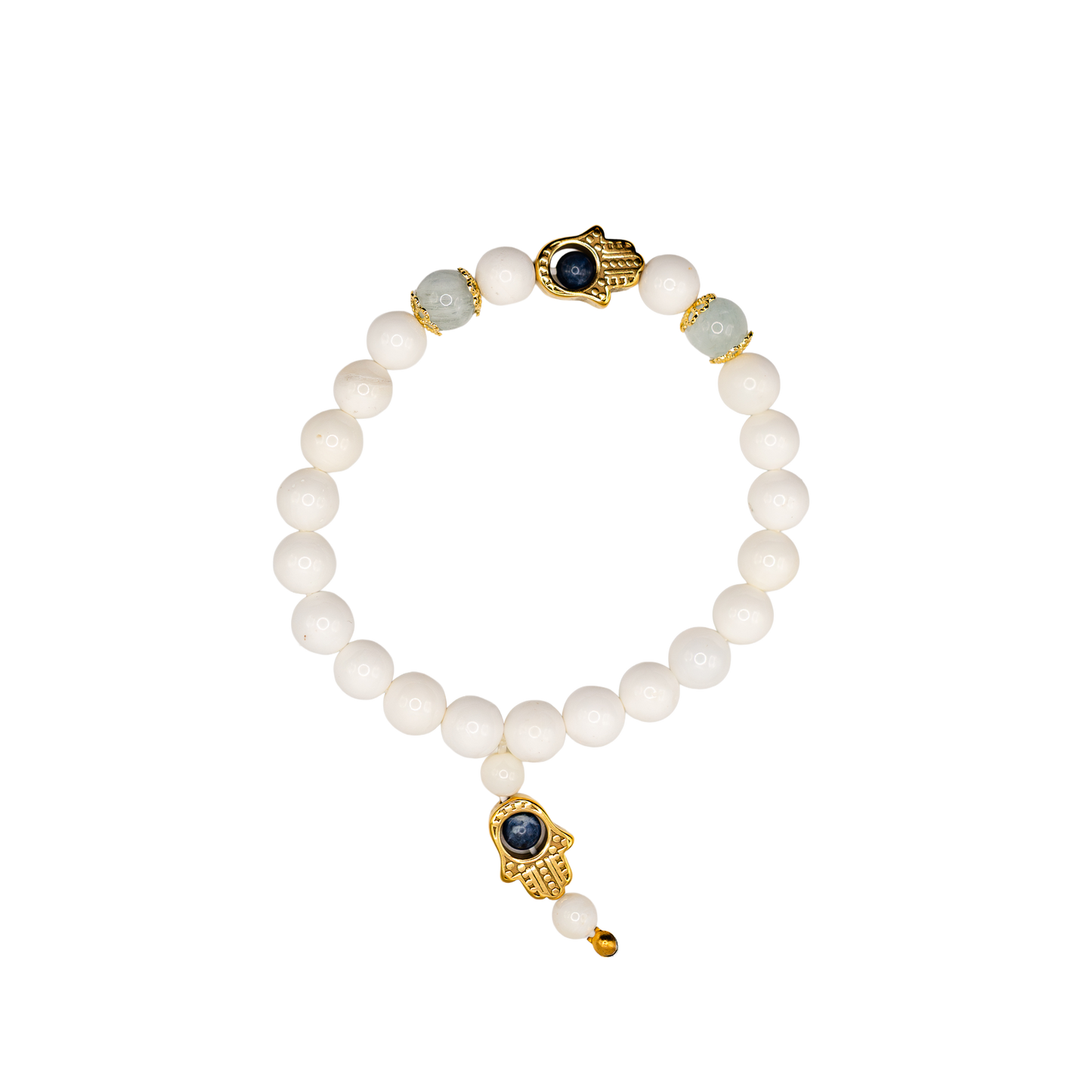 Sea Shell Aquamarine Bracelet