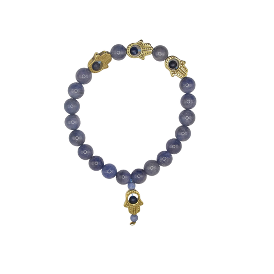 Tanzanite Hamsa Bracelet