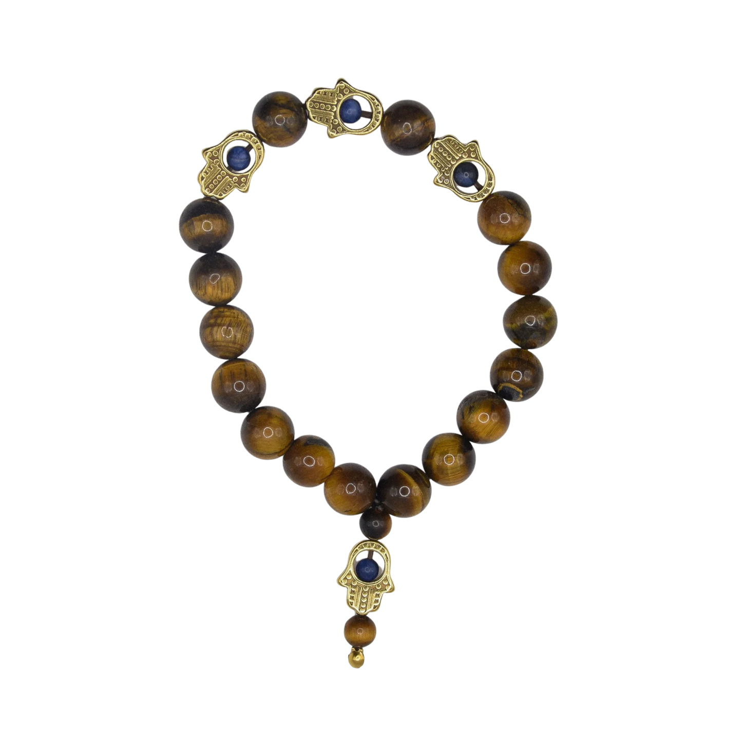 Tiger's Eye Hamsa Bracelet