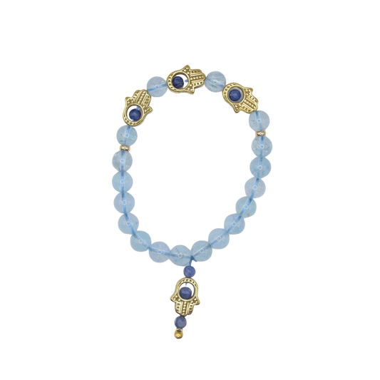 Topaz Hamsa Bracelet